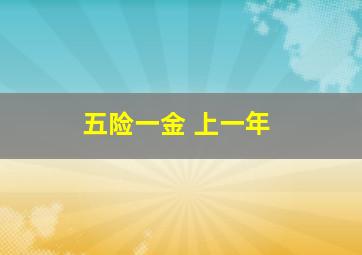 五险一金 上一年